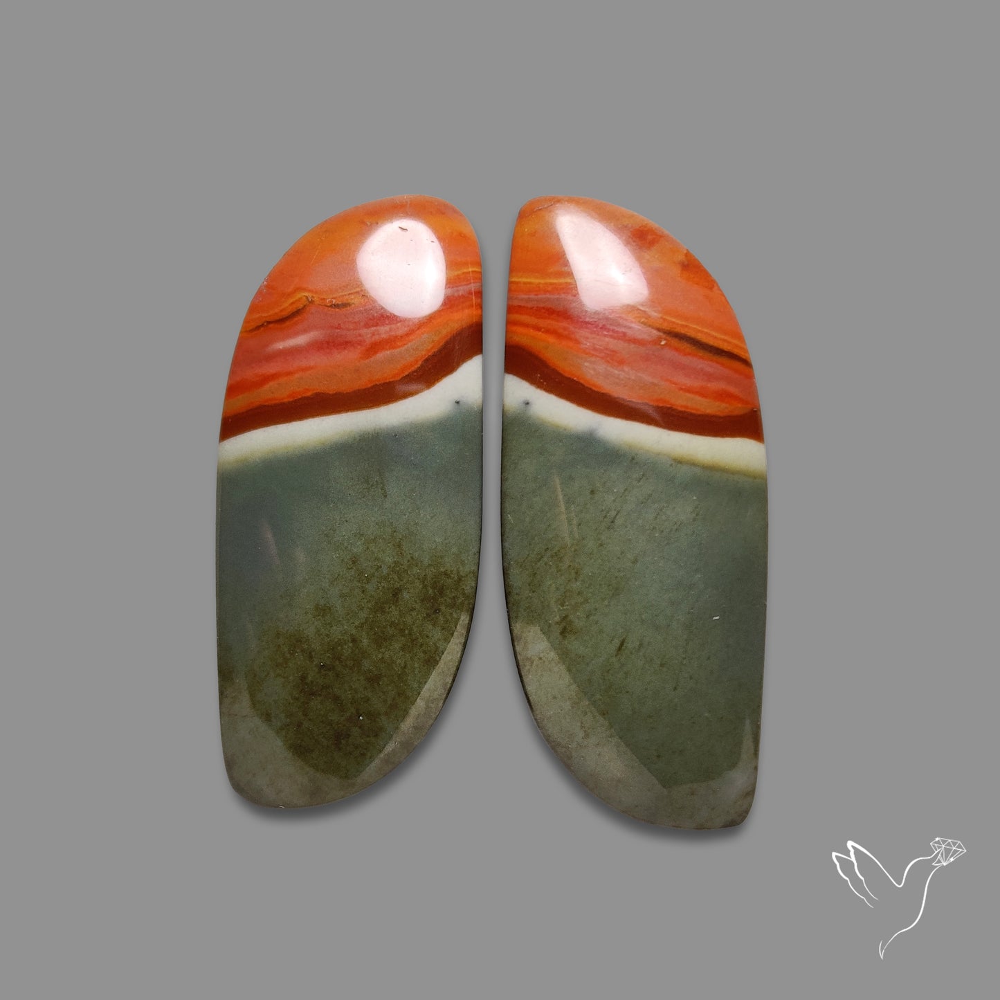 Polychrome Jaspers Pair