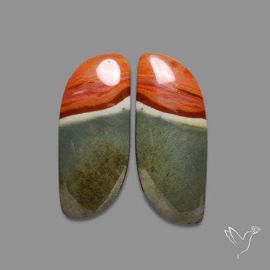 Polychrome Jaspers Pair