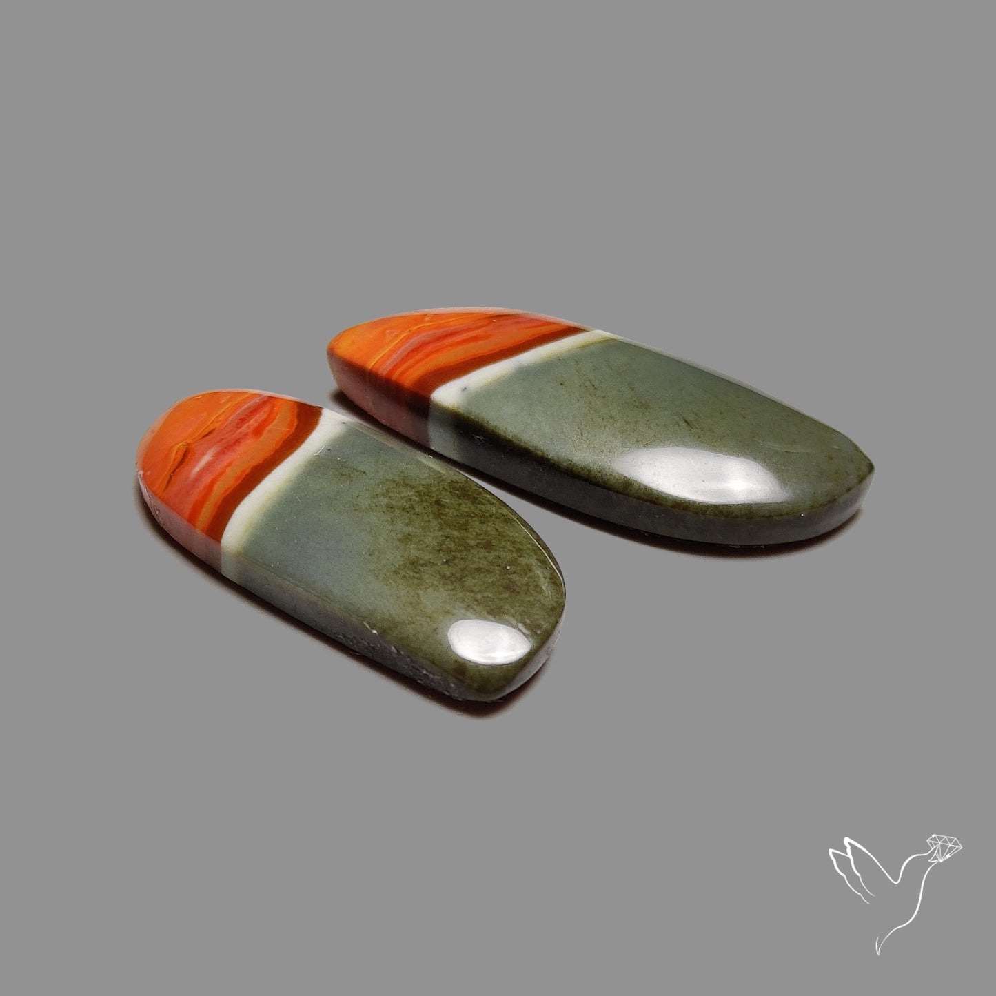 Polychrome Jaspers Pair