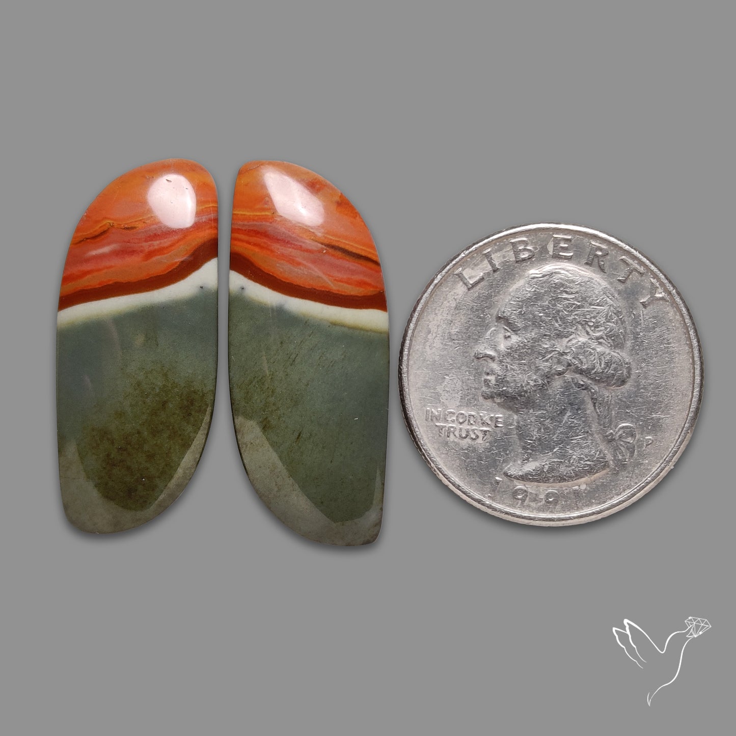 Polychrome Jaspers Pair