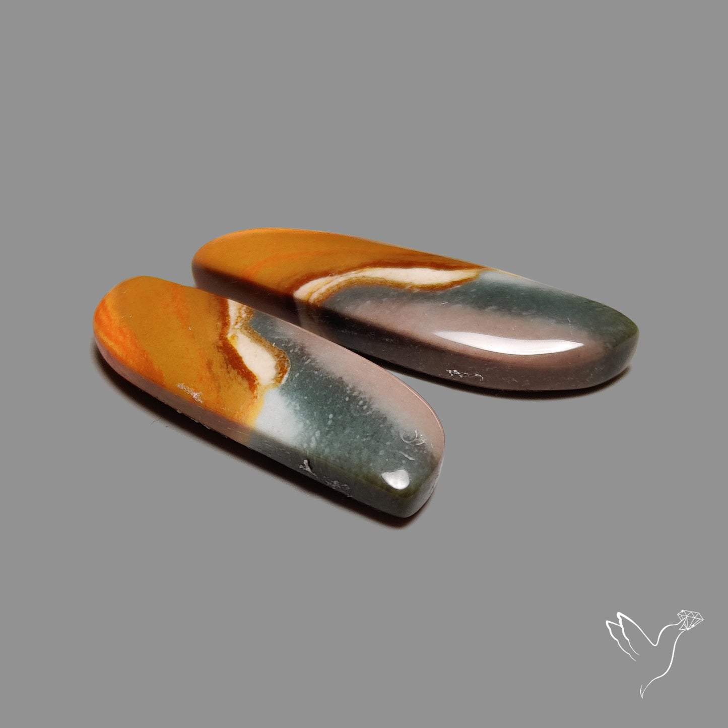 Polychrome Jaspers Pair