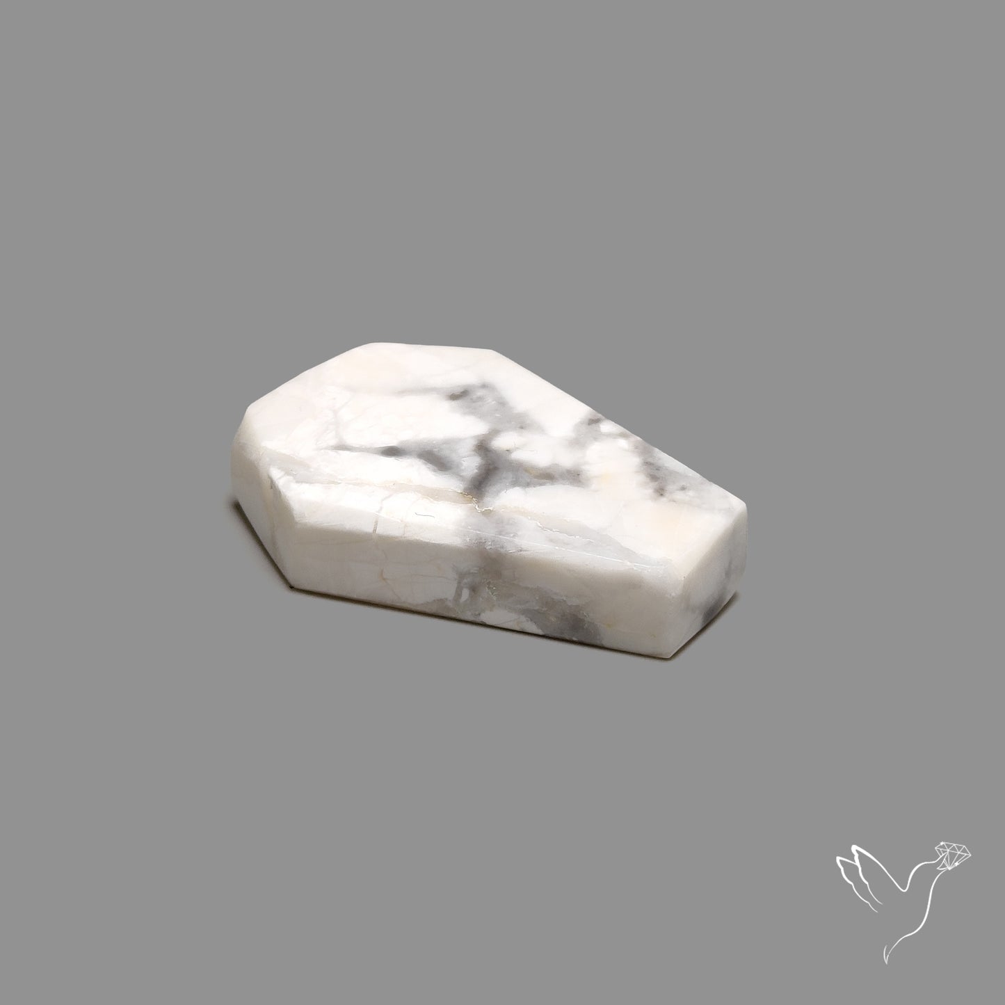 Howlite Coffin Carving