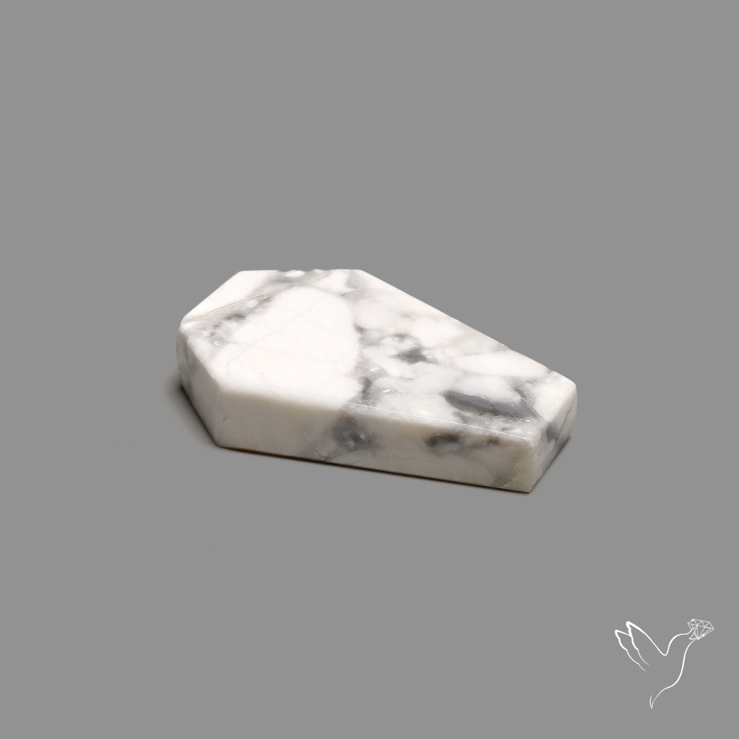 Howlite Coffin Carving