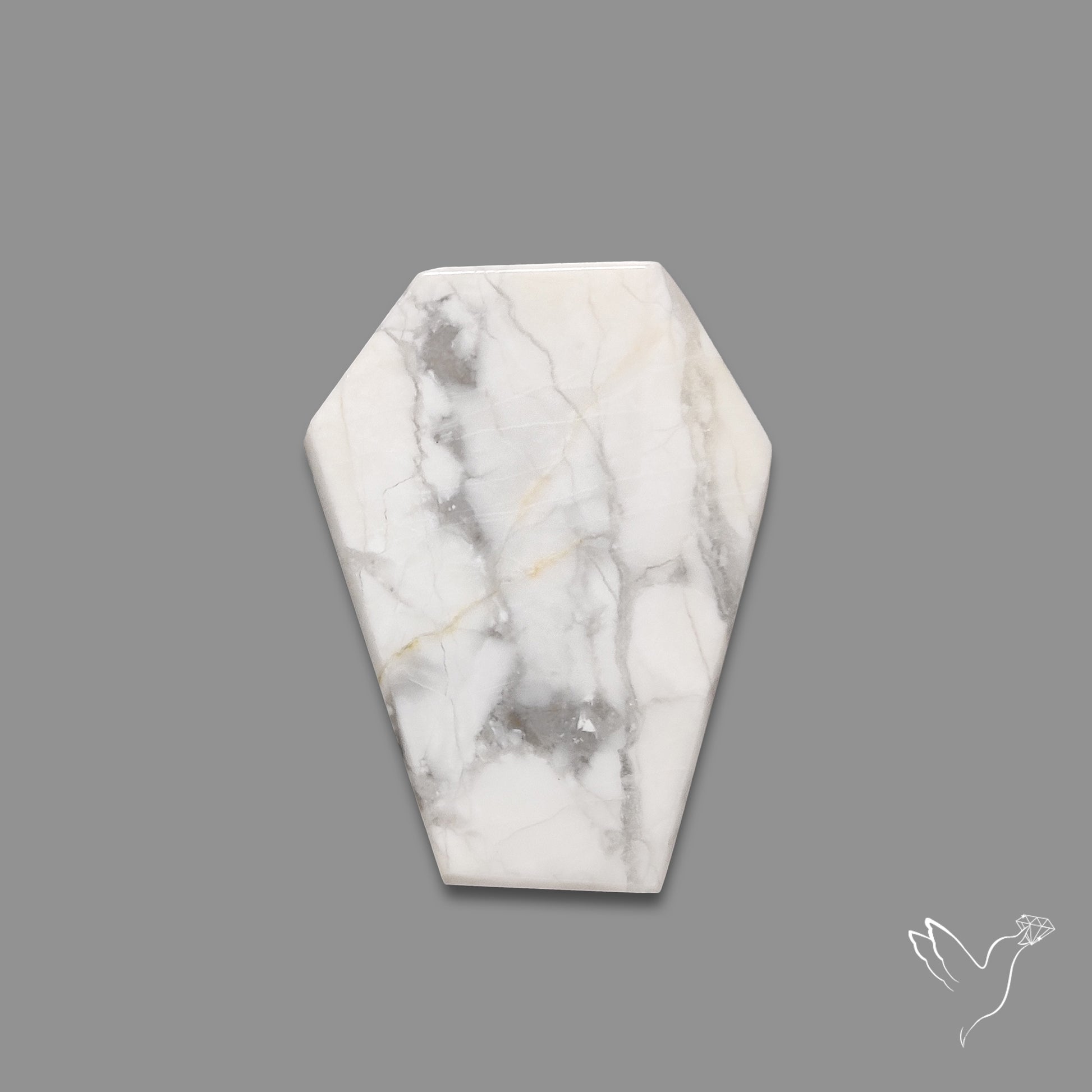 Howlite Coffin Carving