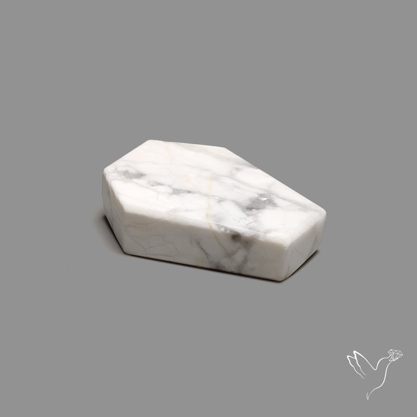 Howlite Coffin Carving