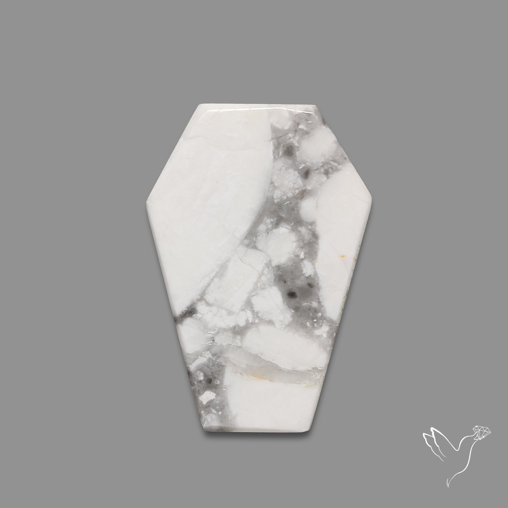 Howlite Coffin Carving