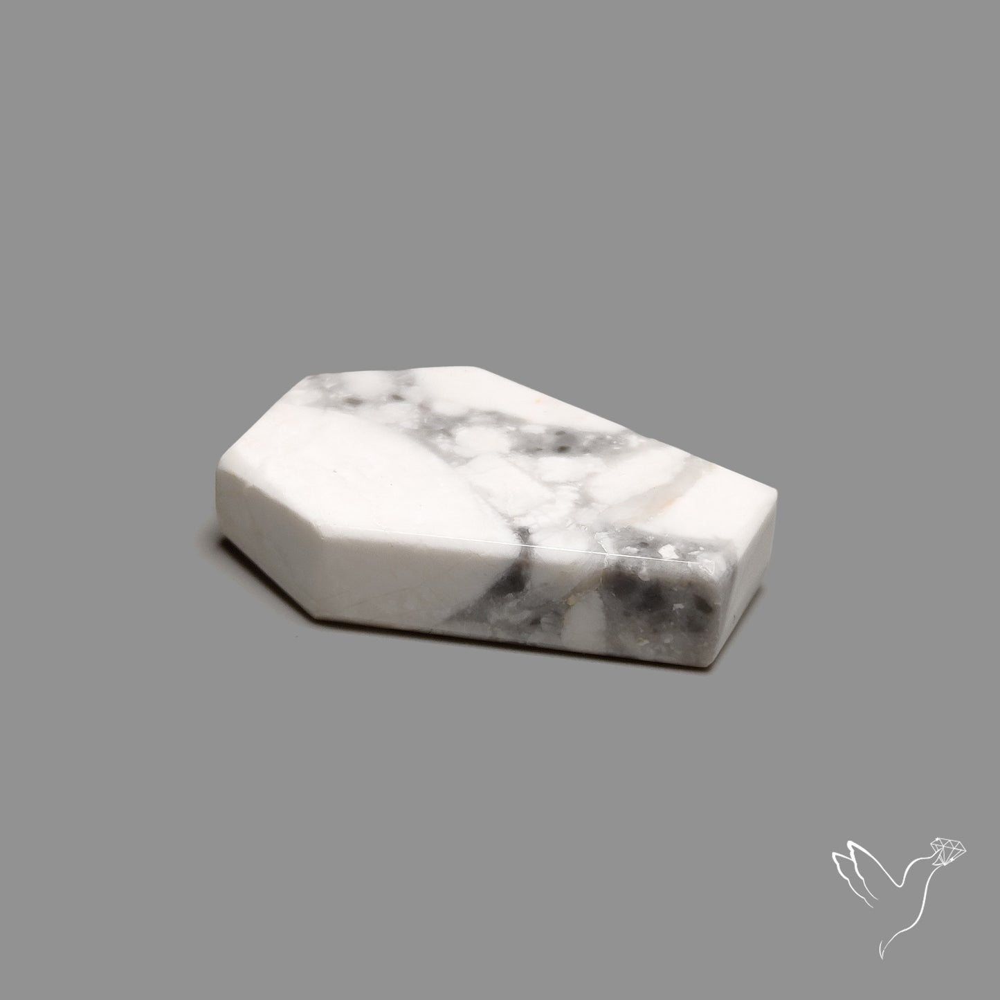 Howlite Coffin Carving