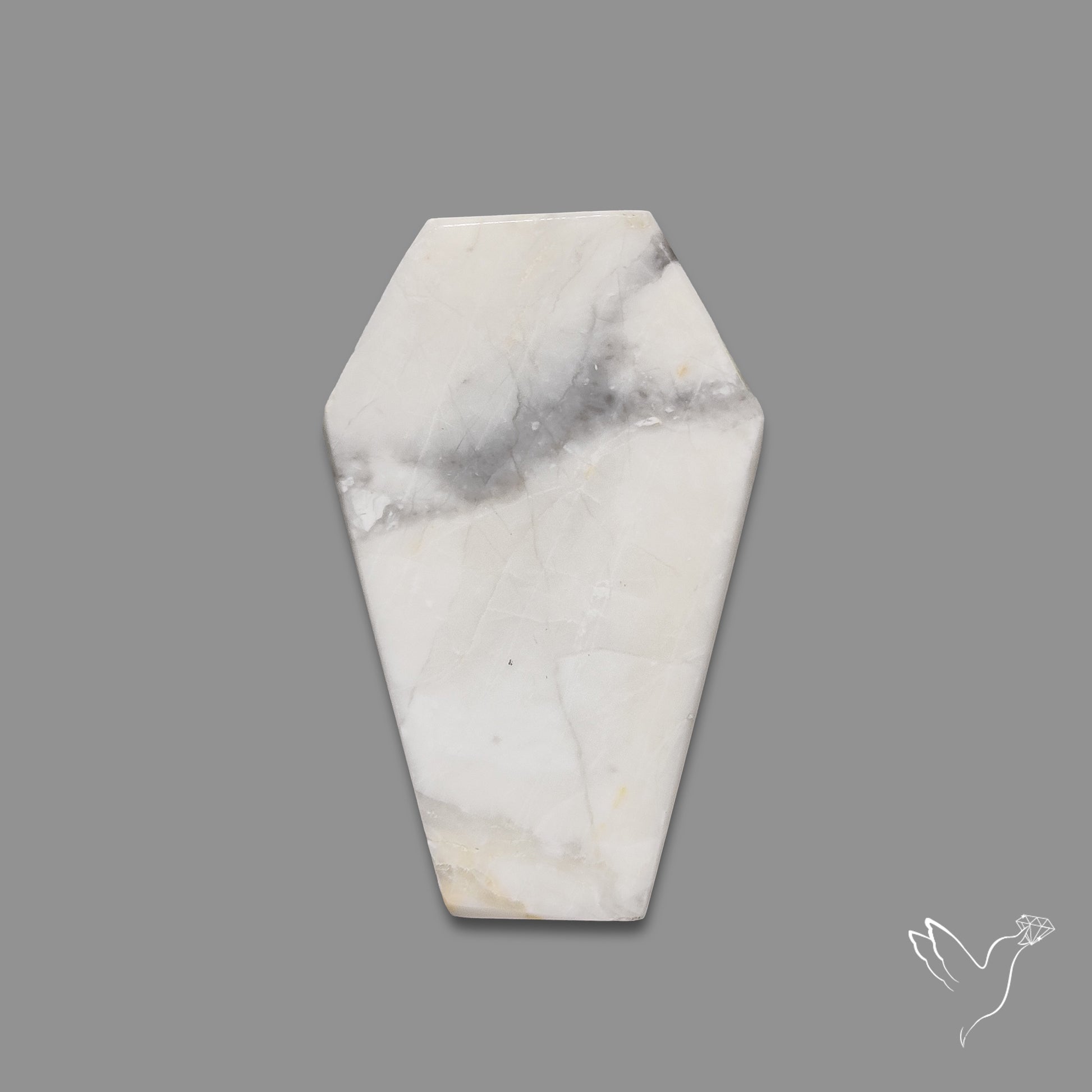 Howlite Coffin Carving