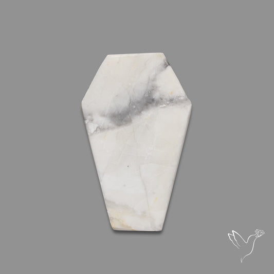 Howlite Coffin Carving