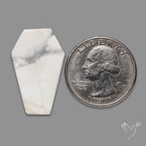 Howlite Coffin Carving
