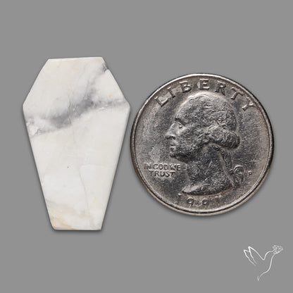 Howlite Coffin Carving