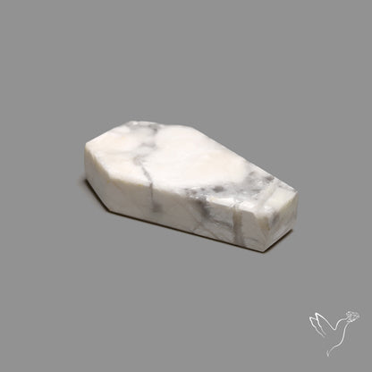 Howlite Coffin Carving