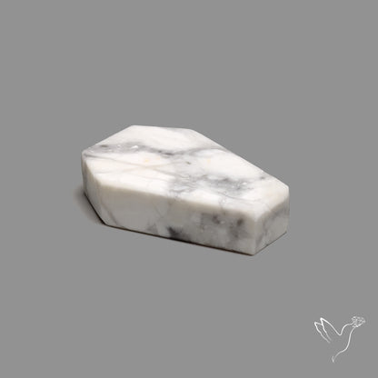 Howlite Coffin Carving