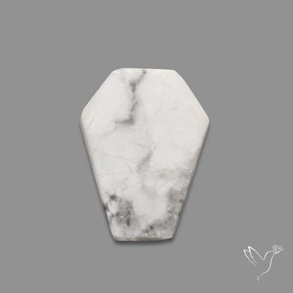 Howlite Coffin Carving