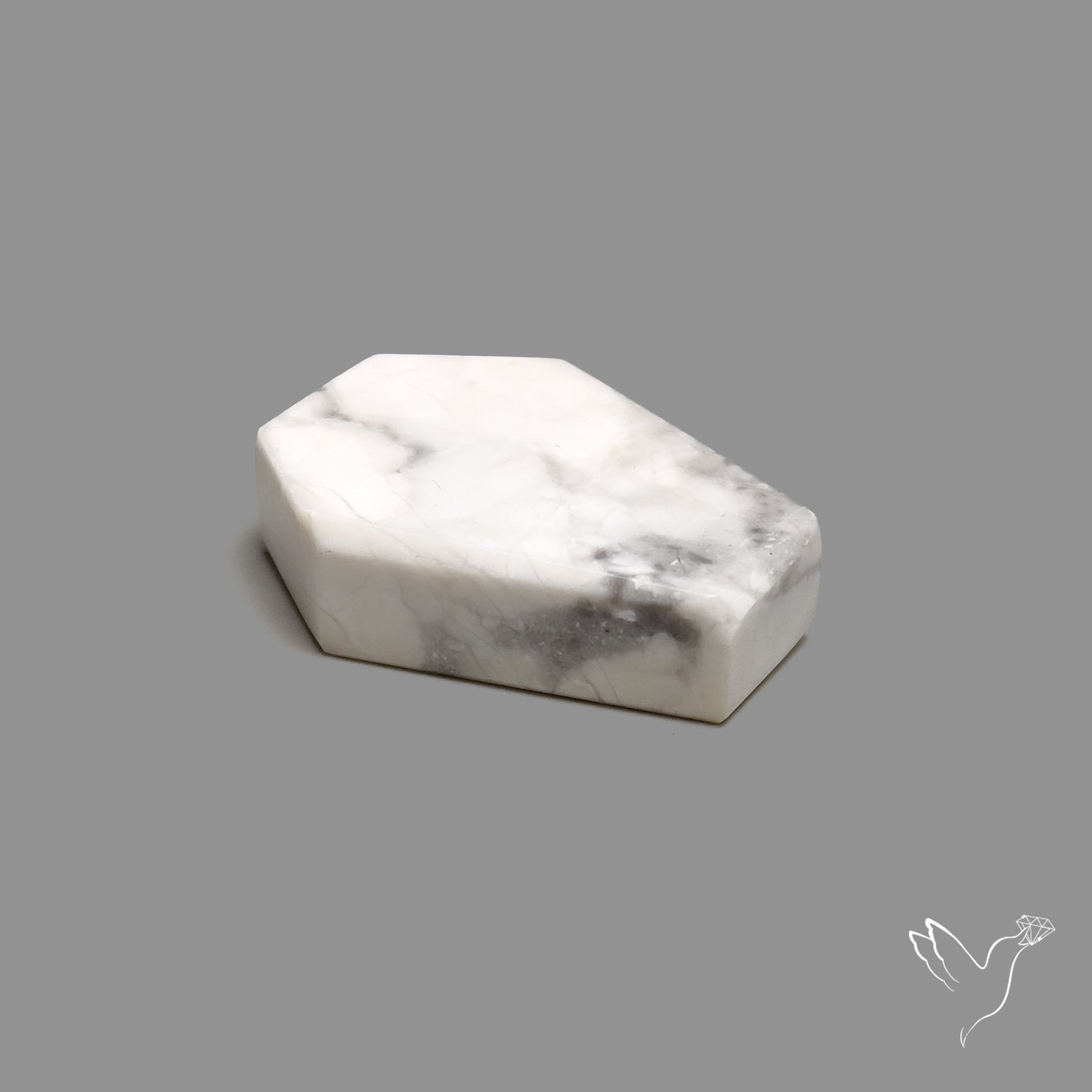 Howlite Coffin Carving