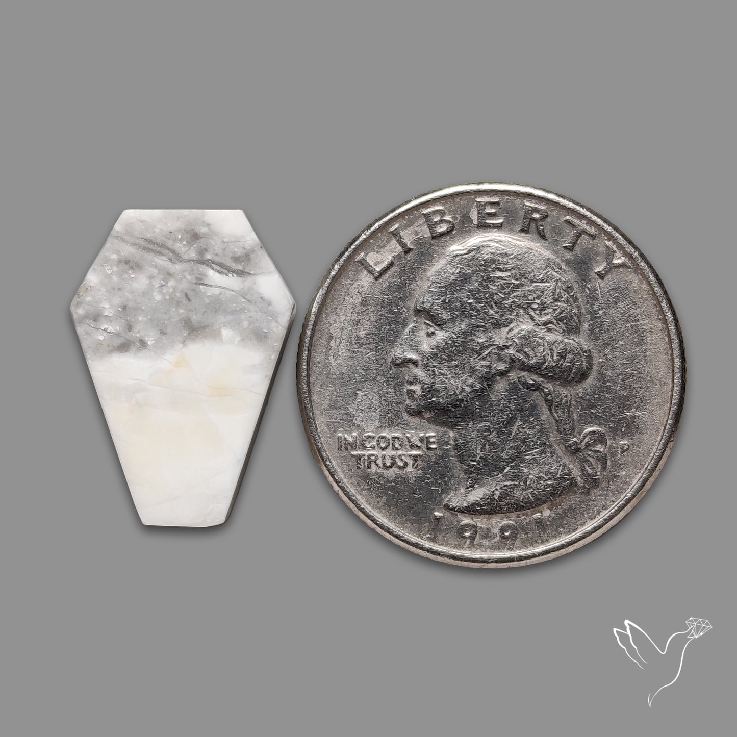 Howlite Coffin Carving
