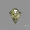 Rose Cut Black Tourmalinated Prehnite