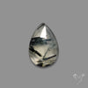 Rose Cut Black Tourmalinated Prehnite