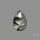 Rose Cut Black Tourmalinated Prehnite
