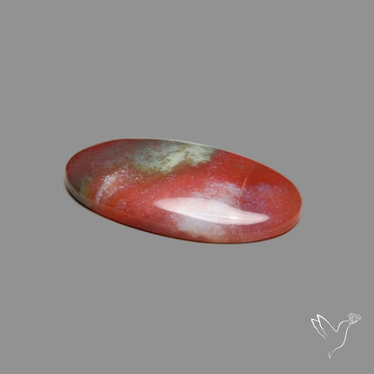 Red Green Moss Agate Cabochon