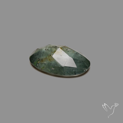 Rose Cut Moss Aquamarine