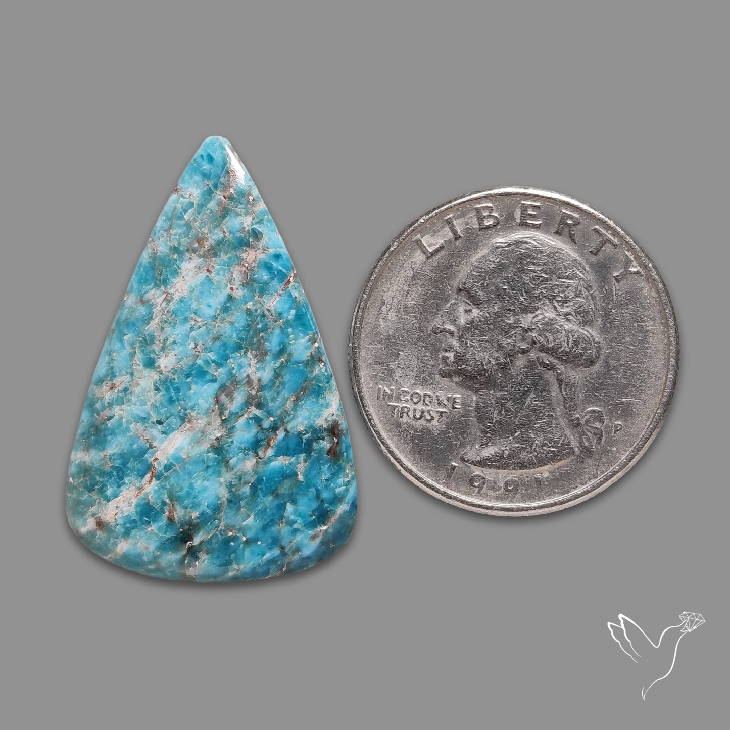 Sky Blue Apatite Cabochon