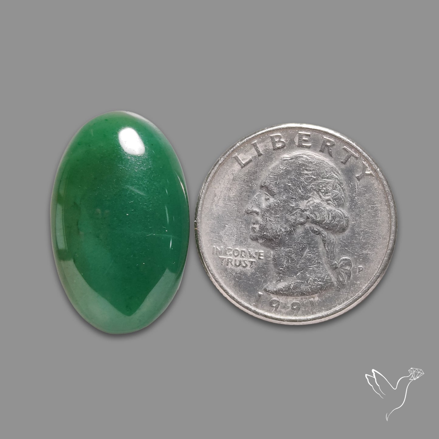 Chrome Chalcedony Cabochon