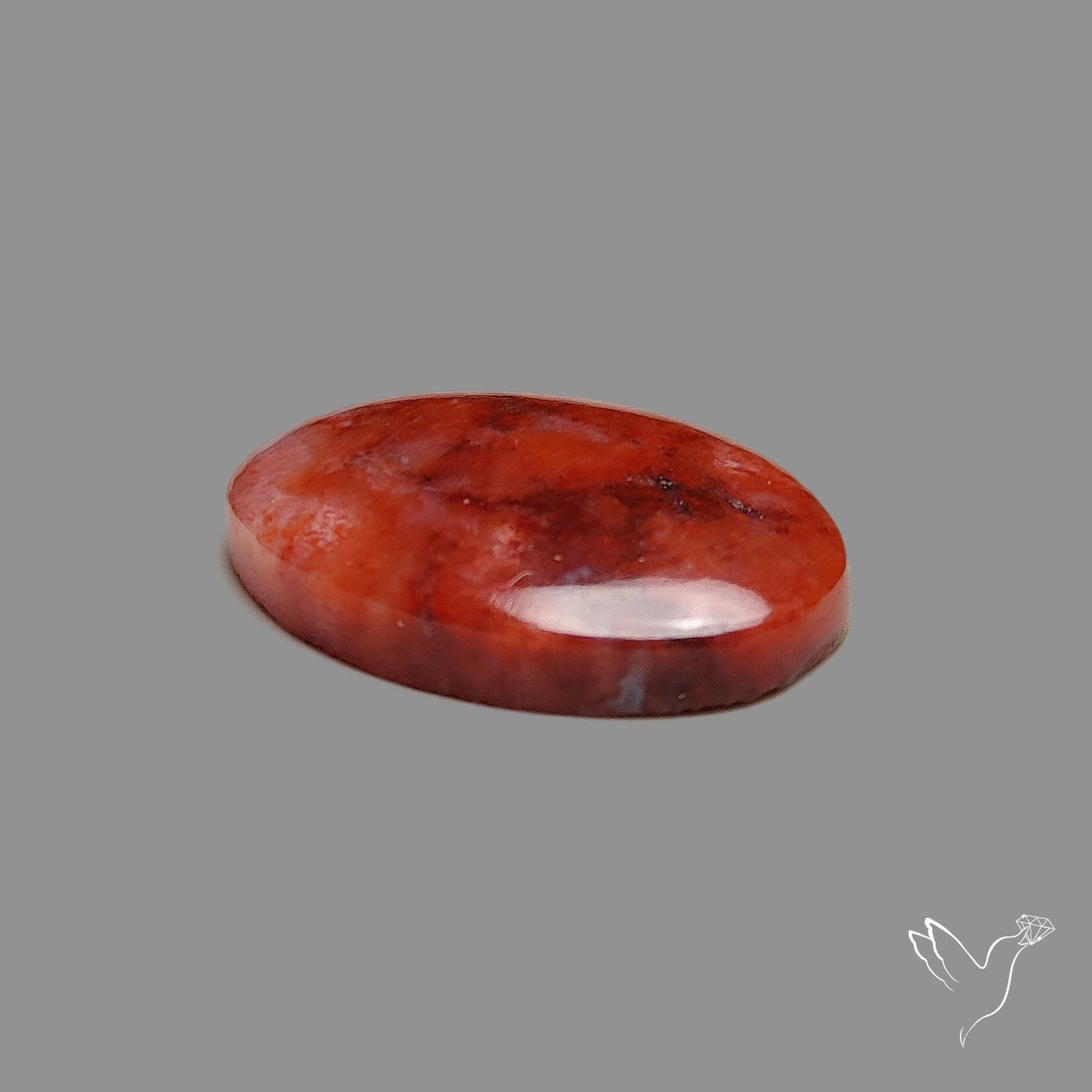 Red Petrified Wood Cabochon