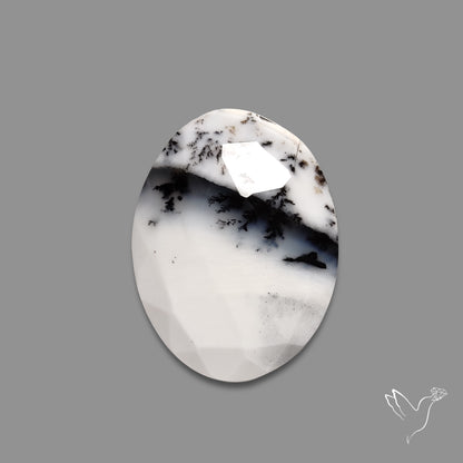 Rose Cut Dendritic Opal