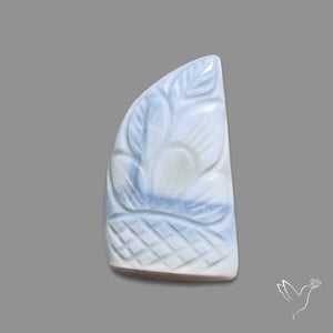 Owyhee Blue Opal Mughal Carving