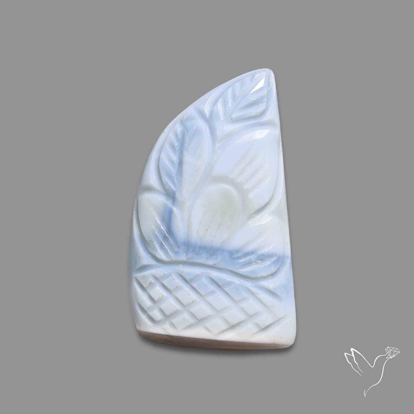 Owyhee Blue Opal Mughal Carving