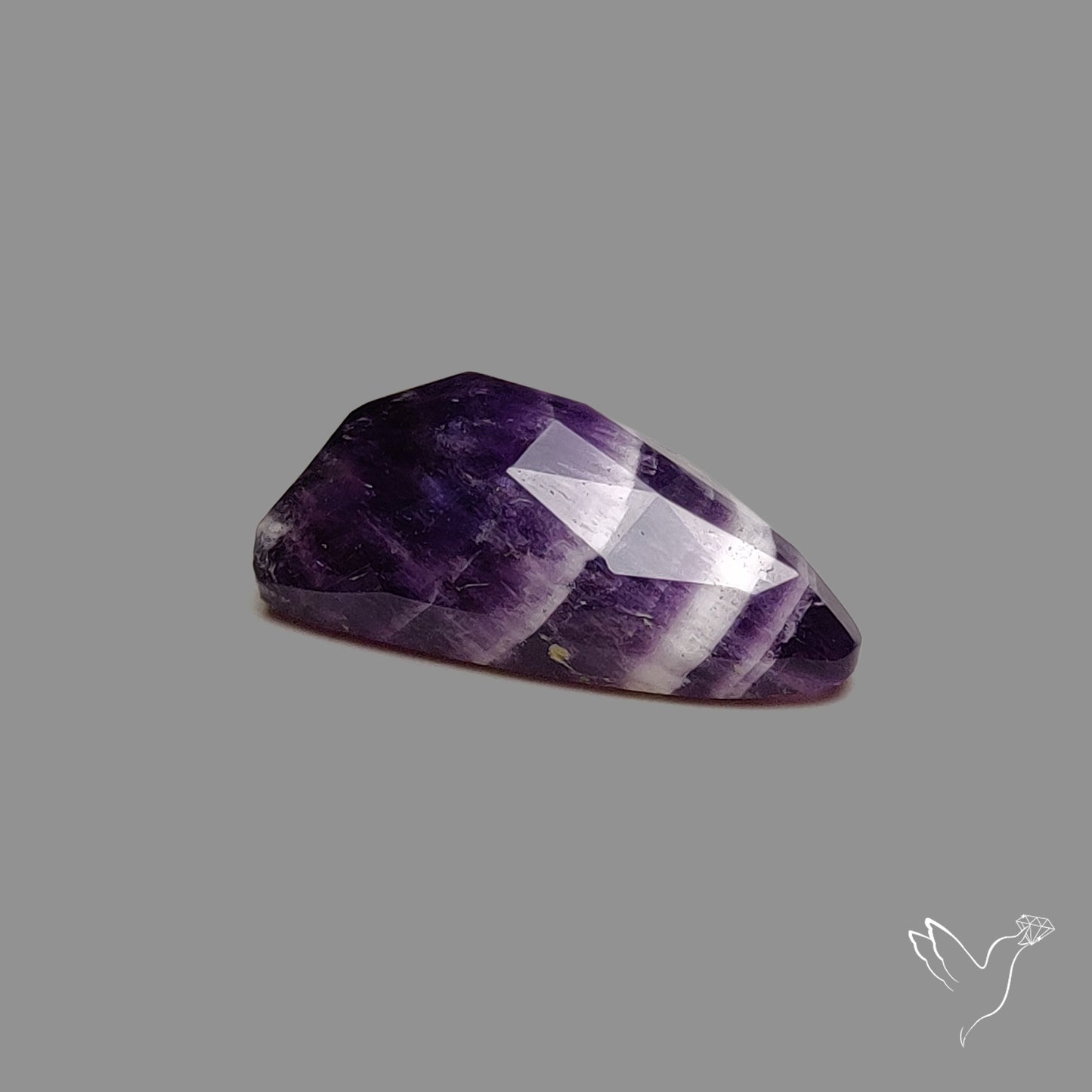 Rose Cut Chevron Amethyst
