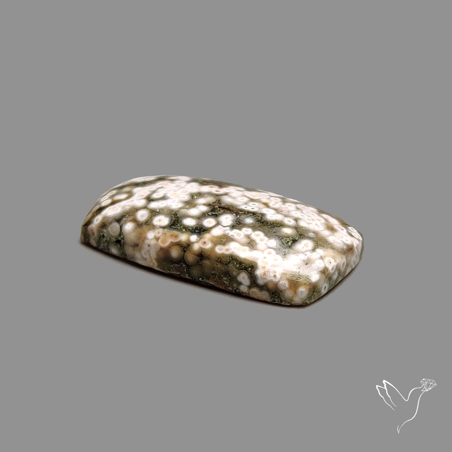 Orbicular Ocean Jasper Cabochon