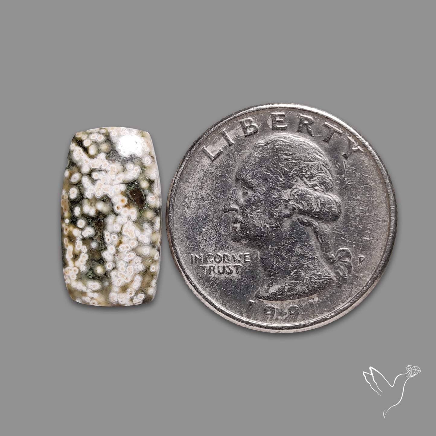 Orbicular Ocean Jasper Cabochon
