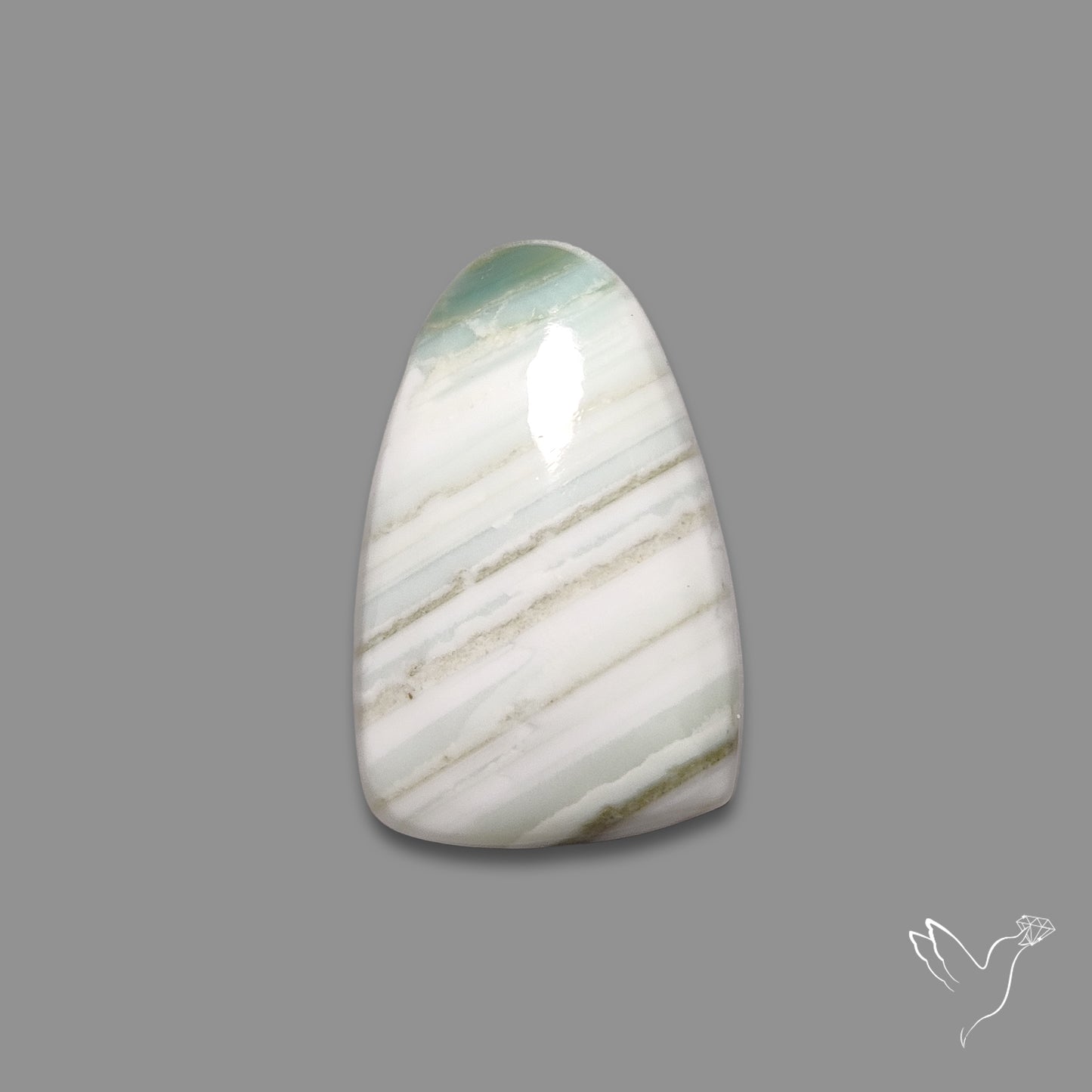 Saturn Chalcedony Cabochon