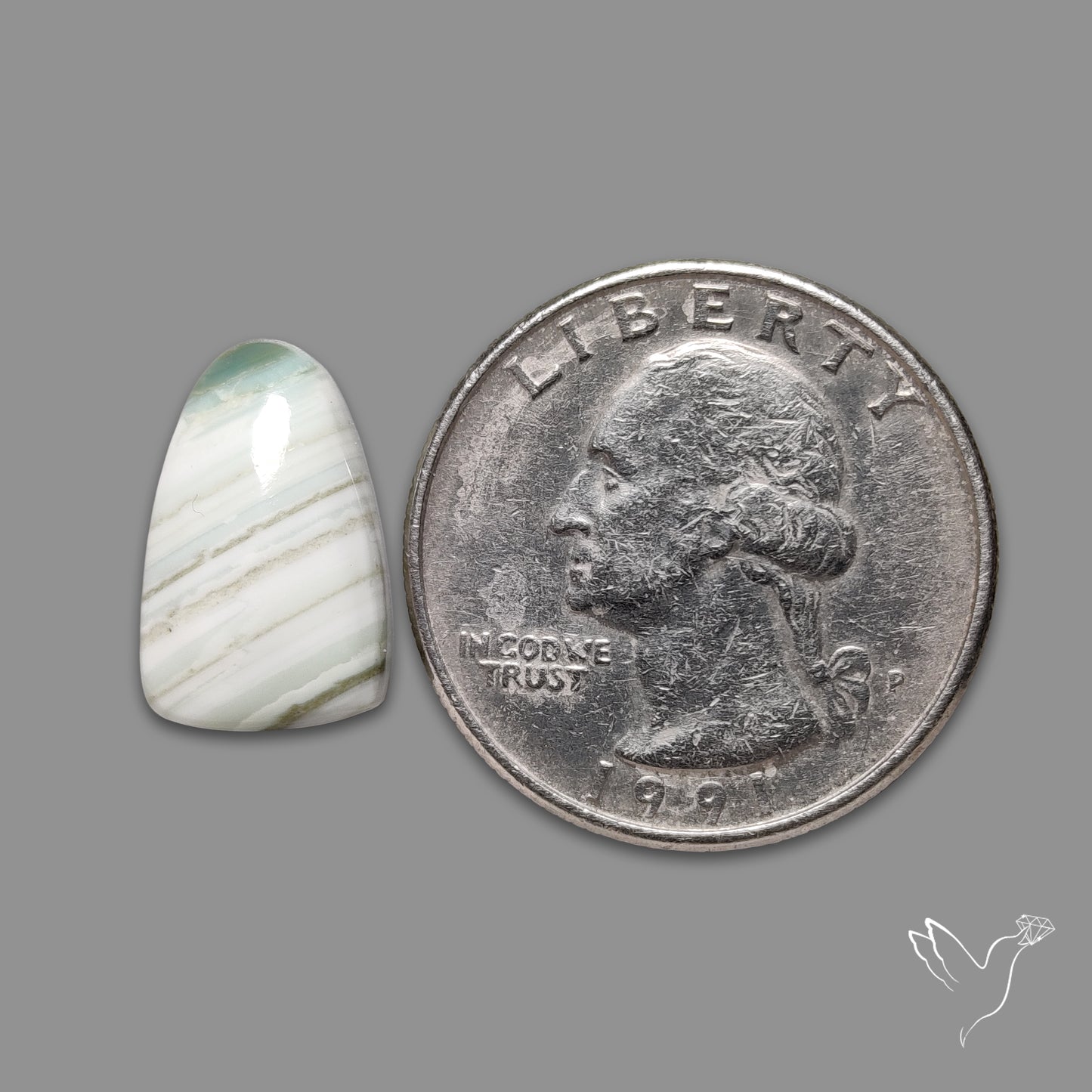 Saturn Chalcedony Cabochon