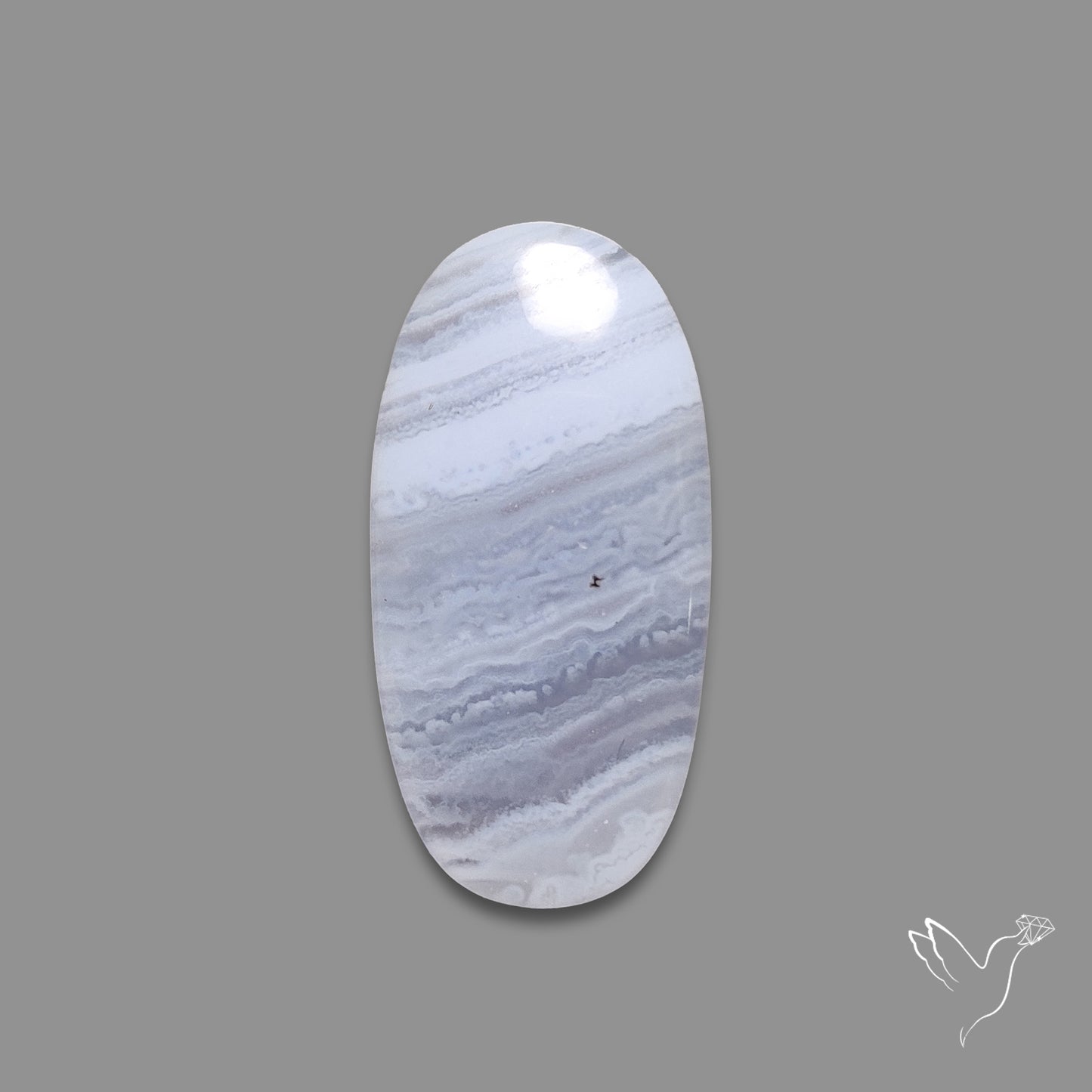 Blue Lace Agate Cabochon