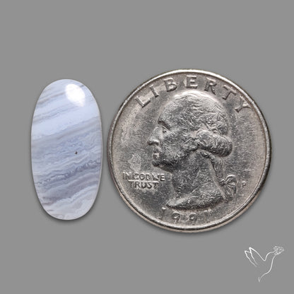 Blue Lace Agate Cabochon