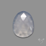 Rose Cut Blue Chalcedony