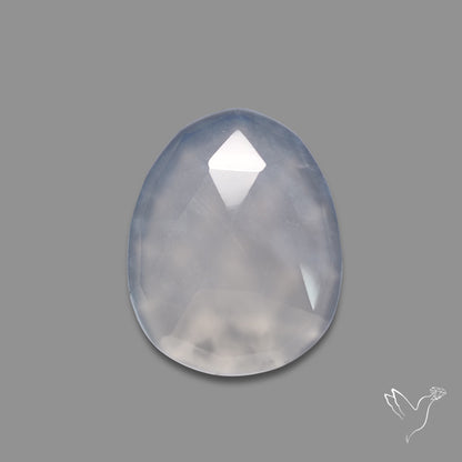 Rose Cut Blue Chalcedony
