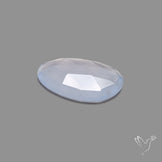 Rose Cut Blue Chalcedony