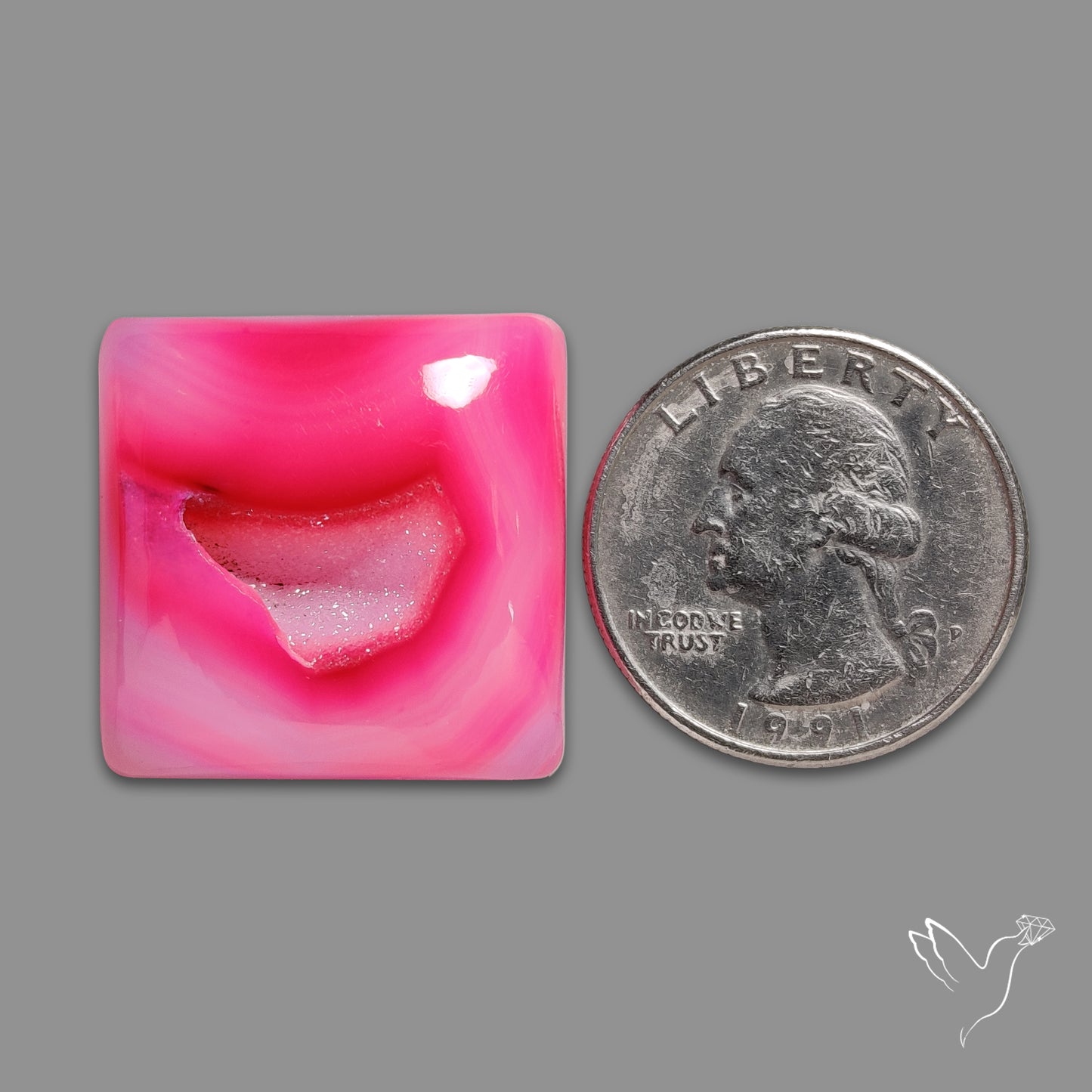 Pink Chalcedony Druzy Rani Chalcedony