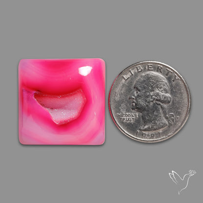 Pink Chalcedony Druzy Rani Chalcedony