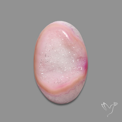 Pink Chalcedony Druzy Rani Chalcedony