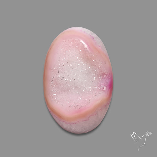 Pink Chalcedony Druzy Rani Chalcedony