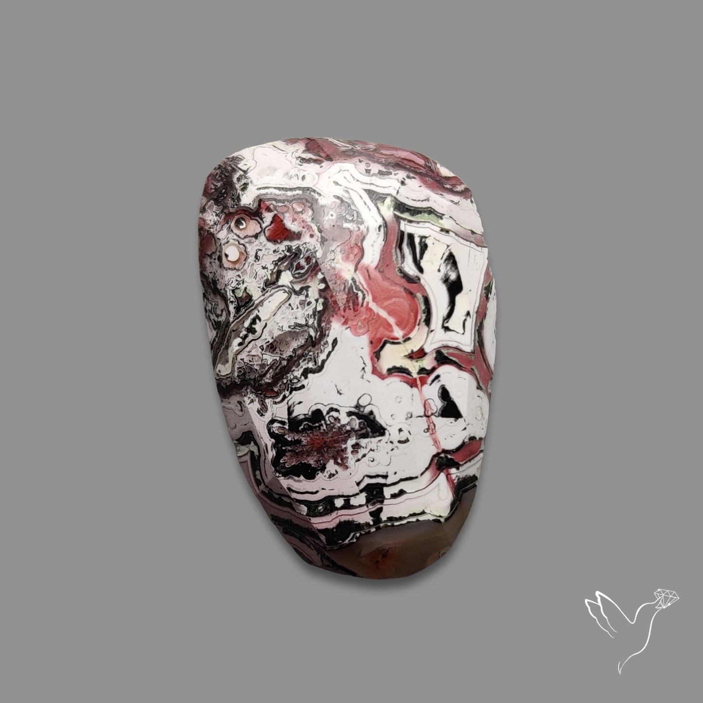 Rose Cut Snakeskin Jasper
