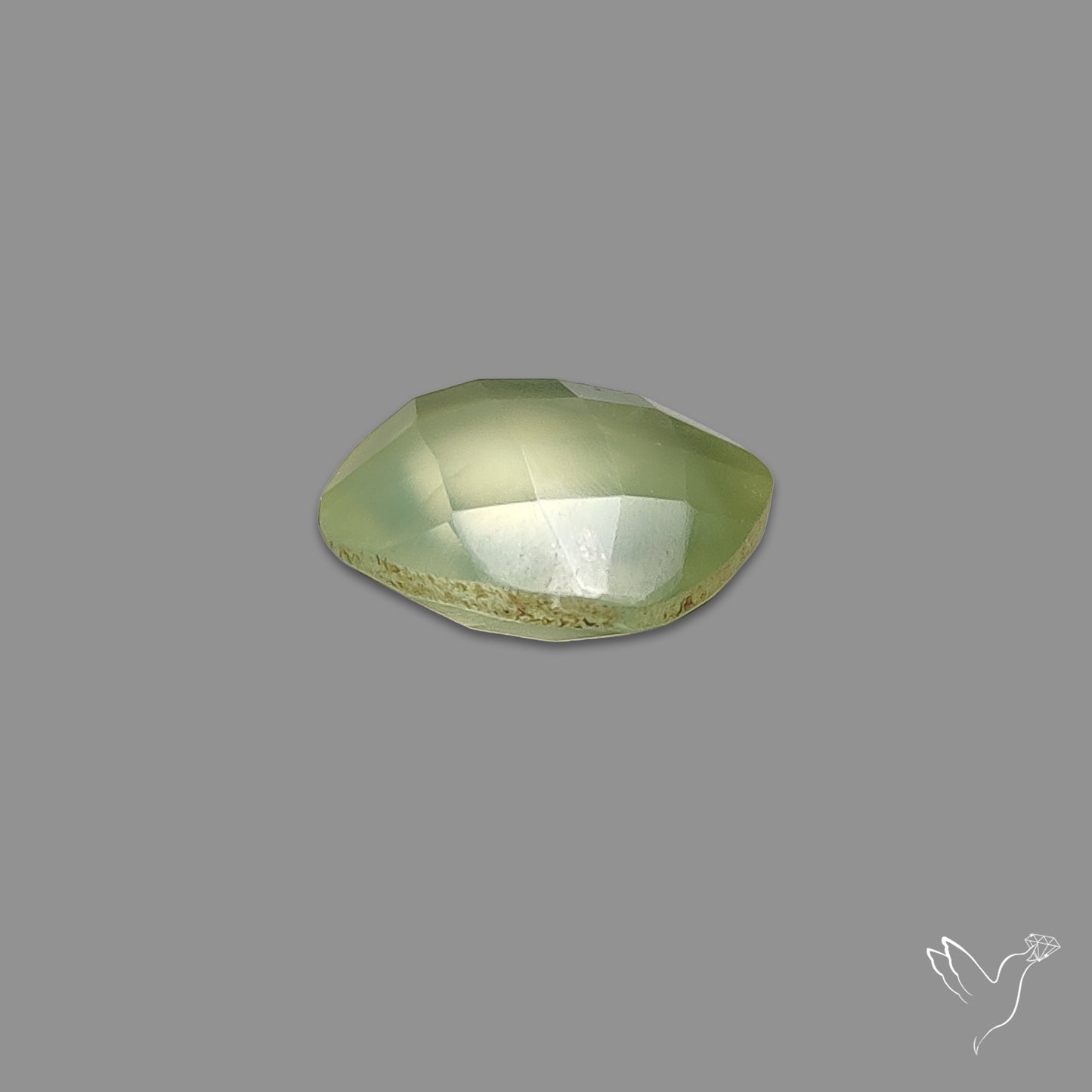 Checkerboard Cut Prehnite