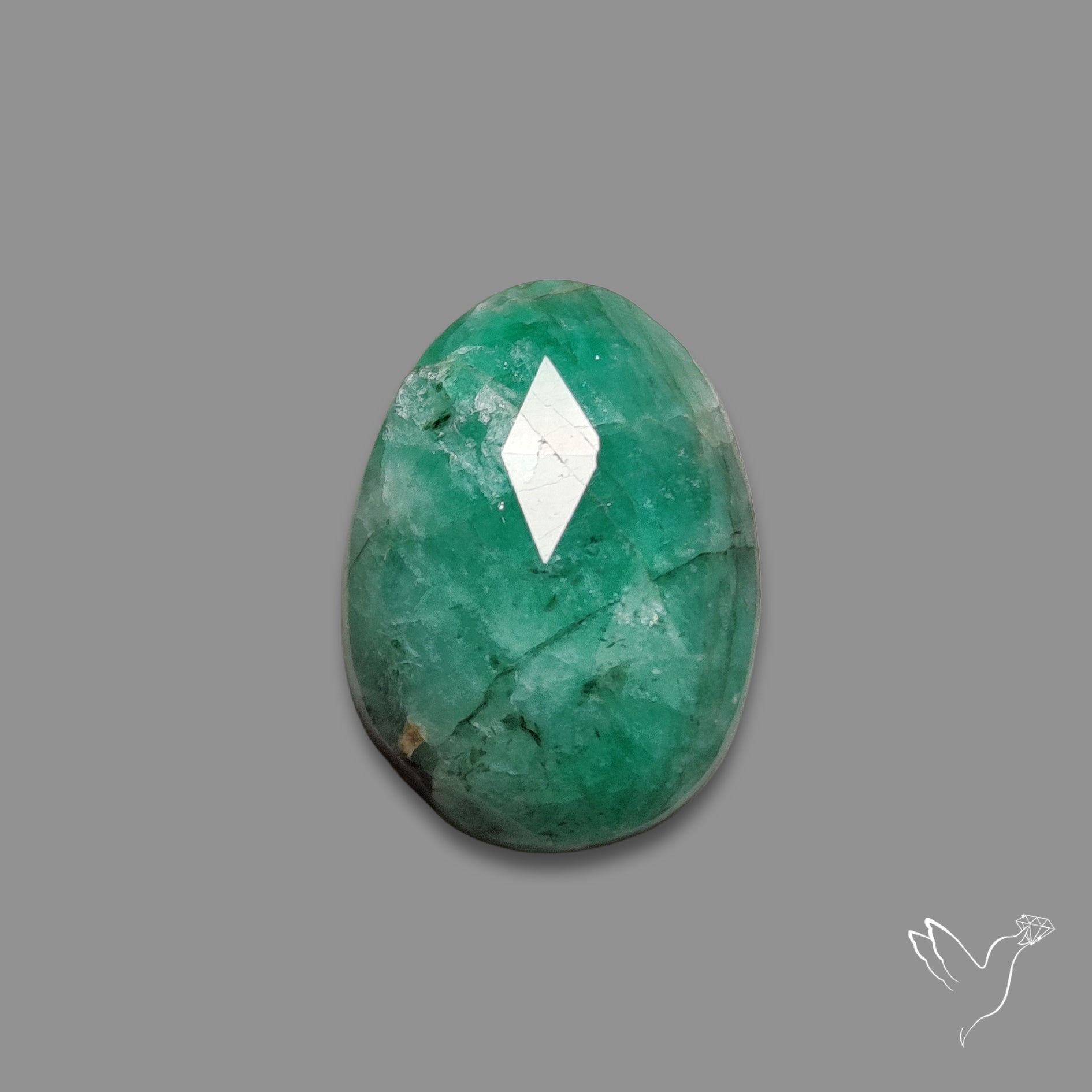 Rose Cut Emerald