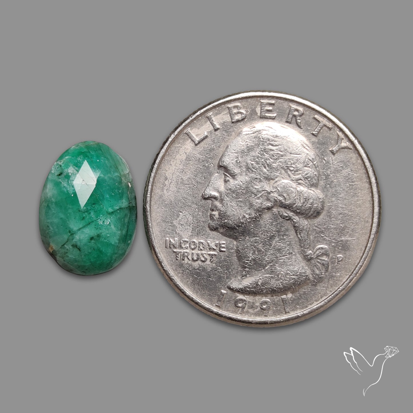 Rose Cut Emerald