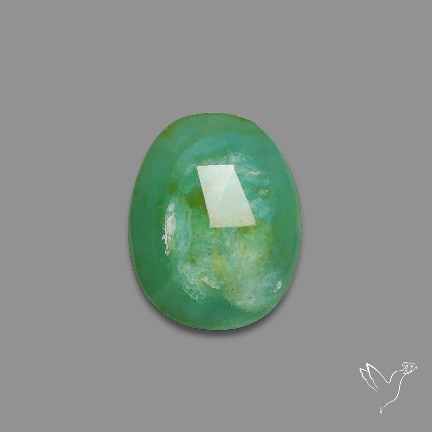 Rose Cut Gemmy Chrysoprase